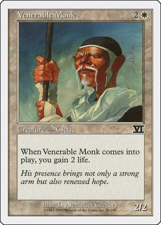 Venerable Monk (50) [6ED] - MTG Single