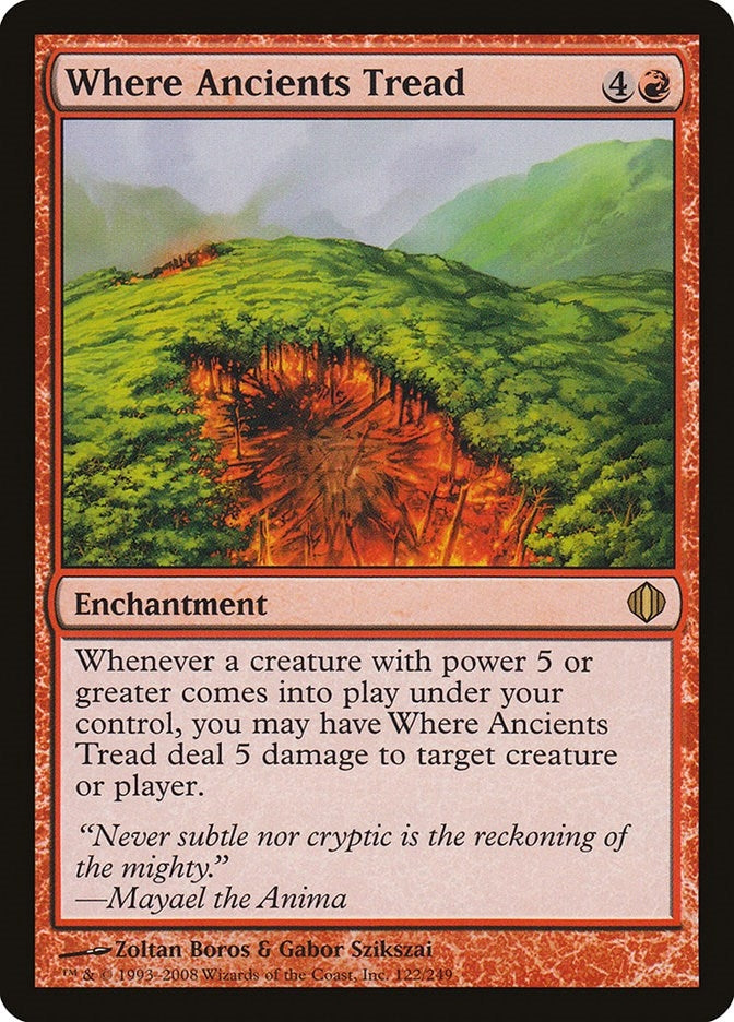 Where Ancients Tread (122) [ALA] - MTG Single