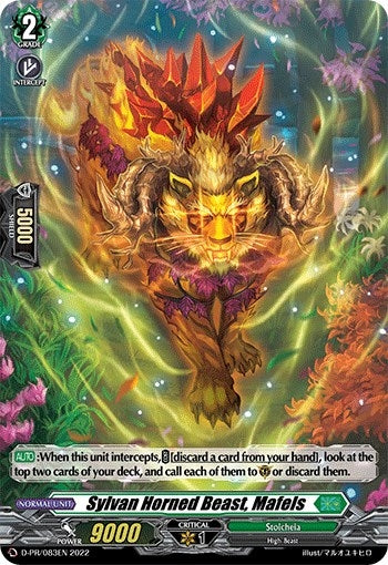 Sylvan Horned Beast Mafels (Foil) (83) [D-PR] - Cardfight Vanguard Single