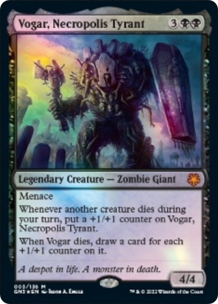 Vogar Necropolis Tyrant (3) [GN3] - MTG Single