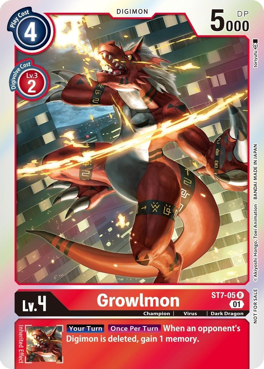 Growlmon (Gen Con 2022) (705) [ST-7] - Digimon Card Game Single
