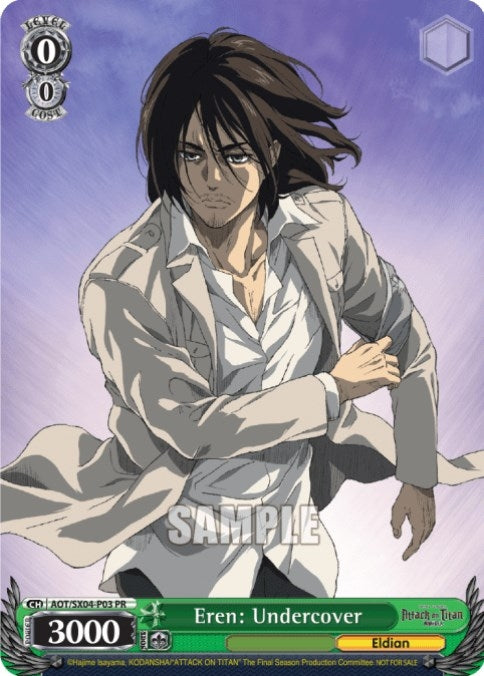 Eren: Undercover (Textless Promo) (403) [AOT3] - Weiss Schwarz Single