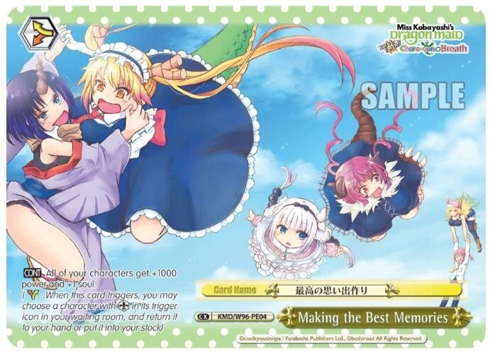 Making the Best Memories (Alternate Art Promo) (9604) [KMD] - Weiss Schwarz Single