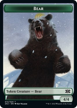 Bear // Knight Double-sided Token (0) [2X2] - MTG Single