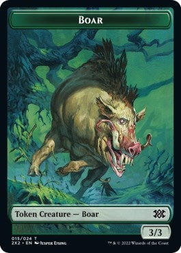 Boar // Treasure Double-sided Token (0) [2X2] - MTG Single