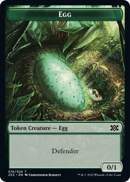 Egg // Aven Initiate Double-sided Token (0) [2X2] - MTG Single