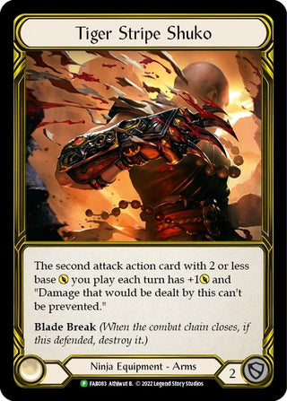 Image for Tiger Stripe Shuko (Golden) - FAB083 (FAB083) - Flesh and Blood TCG