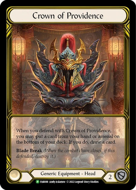 Crown of Providence (Golden) (88) [PR] - Flesh and Blood TCG Single