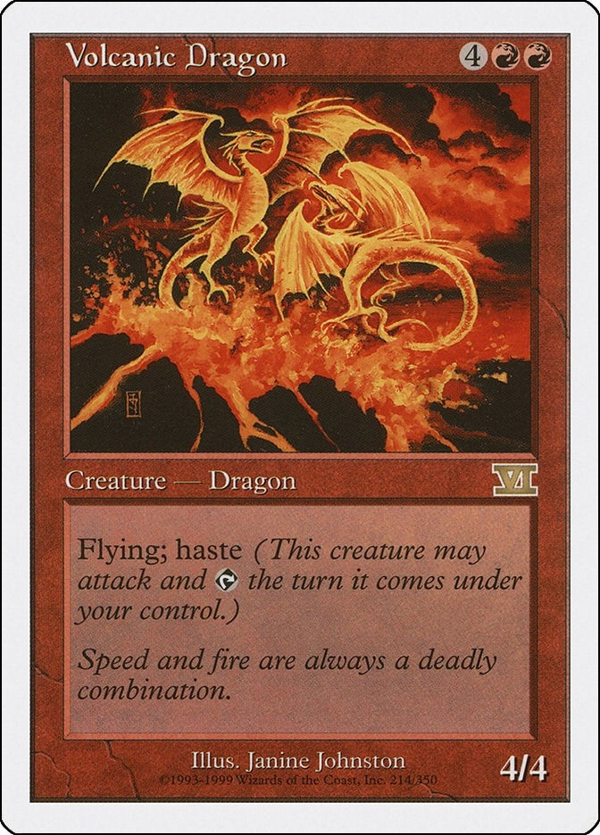 Volcanic Dragon (214) [6ED] - MTG Single
