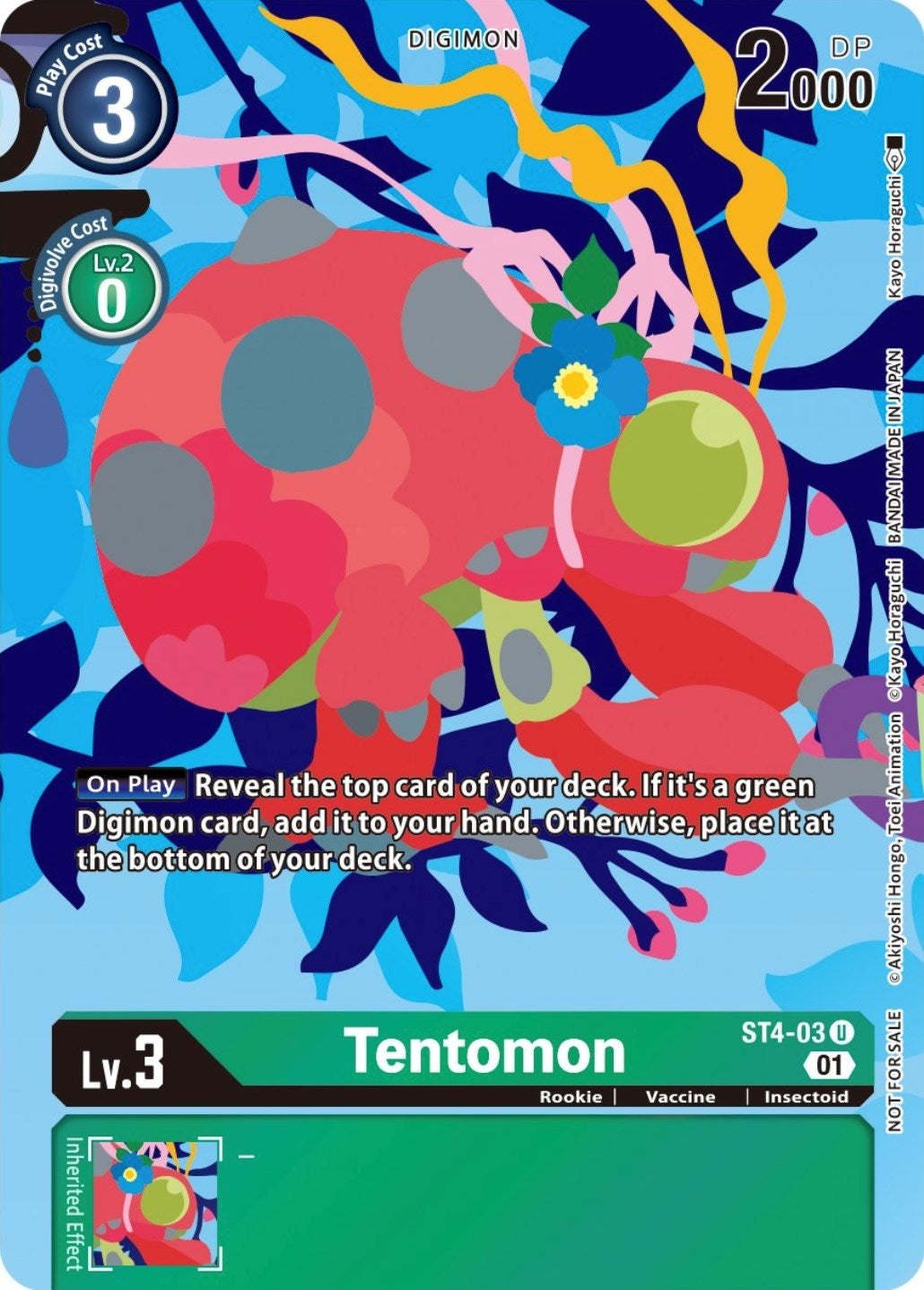 Tentomon (Tamer’s Card Set 2 Floral Fun) (403) [ST-4] - Digimon Card Game Single