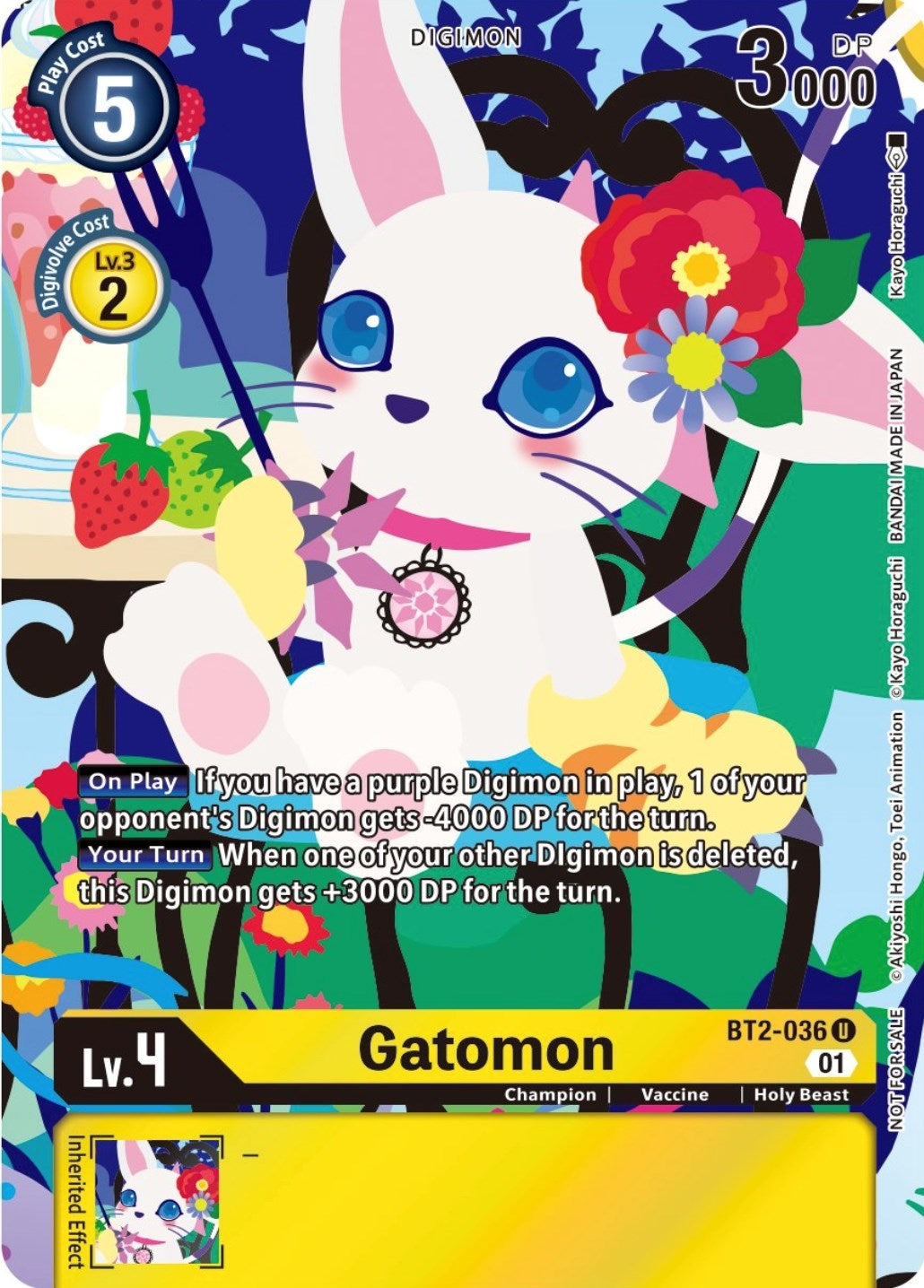 Gatomon - BT2-036 (Tamer’s Card Set 2 Floral Fun) (2036) [BT01-03] - Digimon Card Game Single