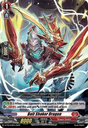 Bolt Shaker Dragon (78) [D-PR] - Cardfight Vanguard Single