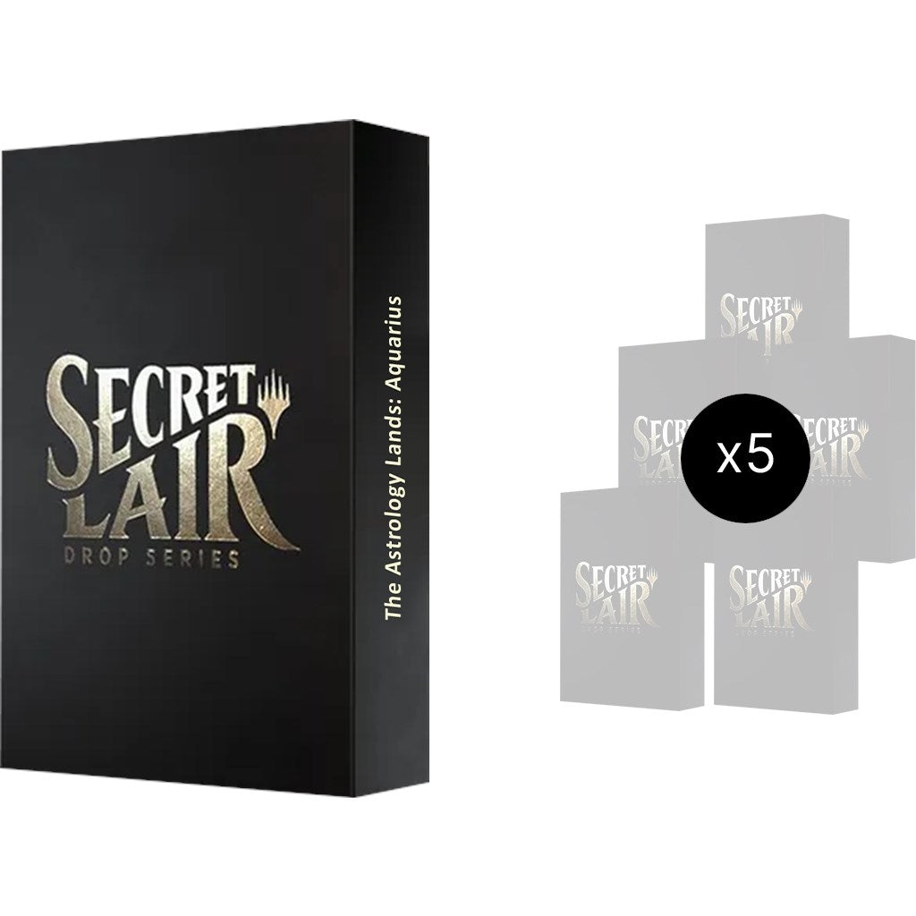 Secret Lair Drop: Astrology Lands (Aquarius) Bundle - Non-Foil Edition [SLD] - MTG Sealed