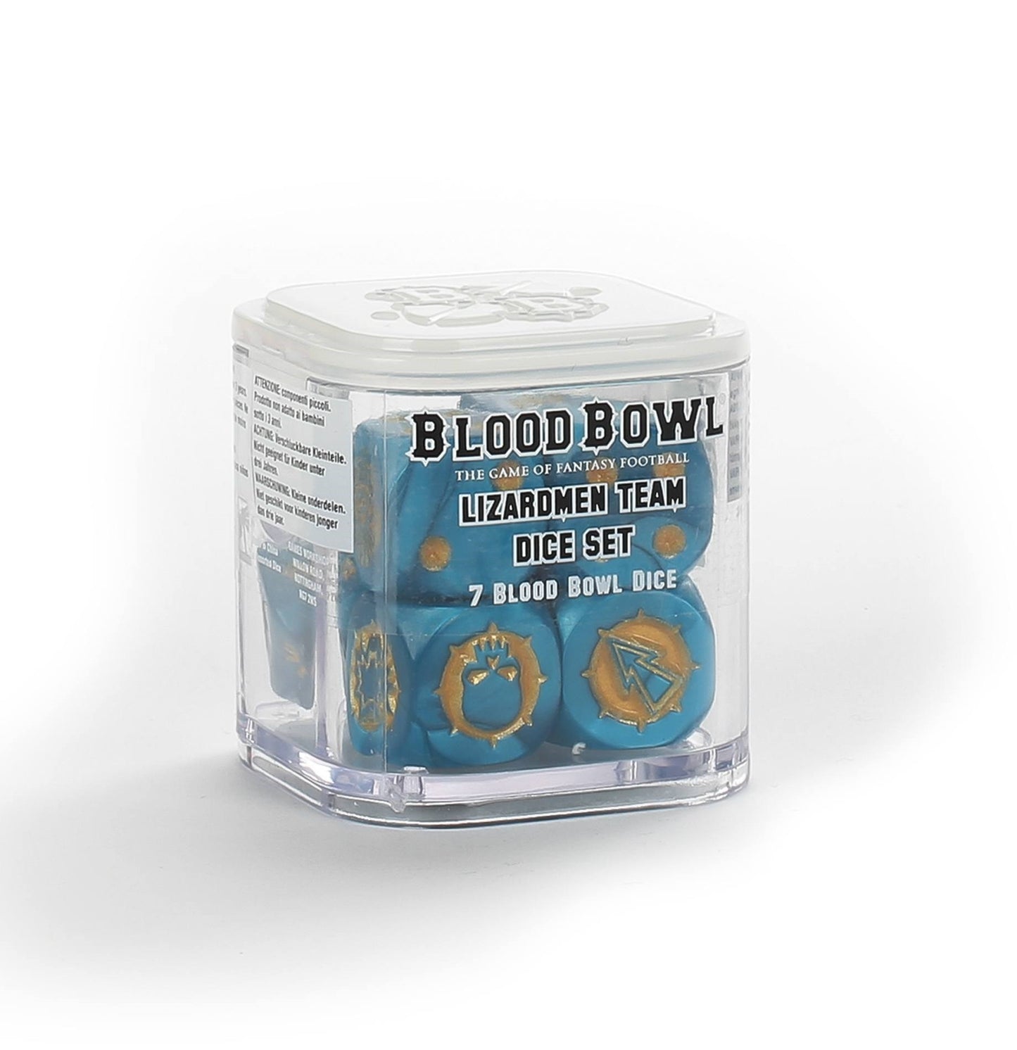 Blood Bowl: Lizardmen Team Dice Set (7-Pack) [ACCS] - Warhammer Game Accessories Sealed