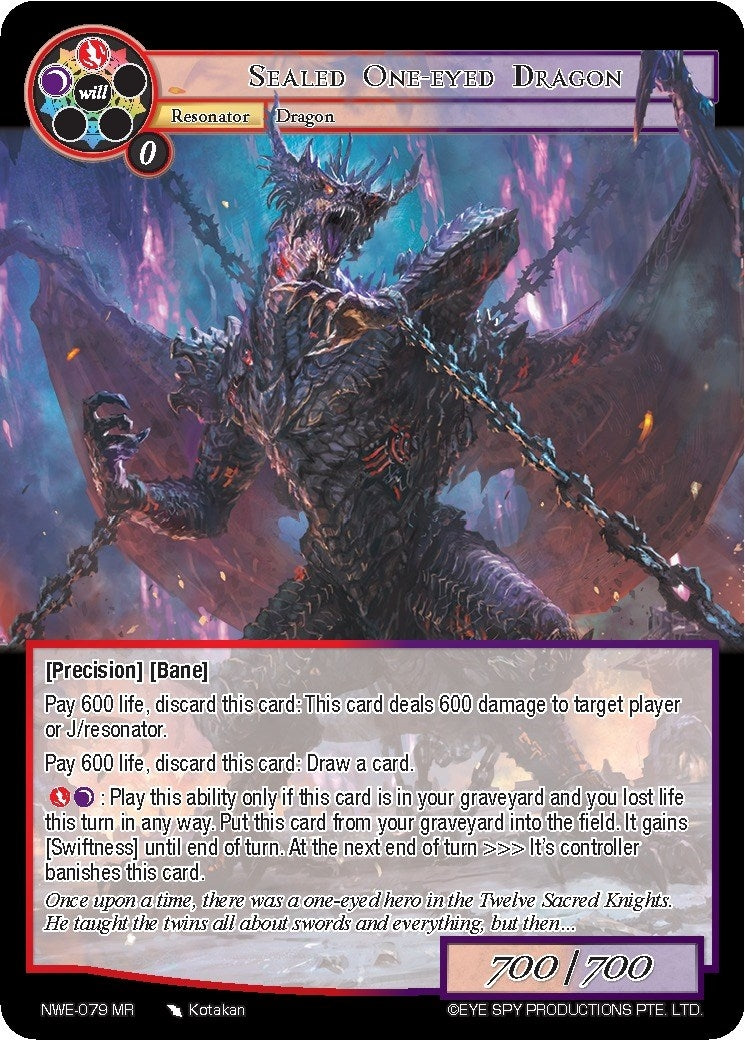 Sealed One-Eyed Dragon (79) [NWE] - Force of Will Single