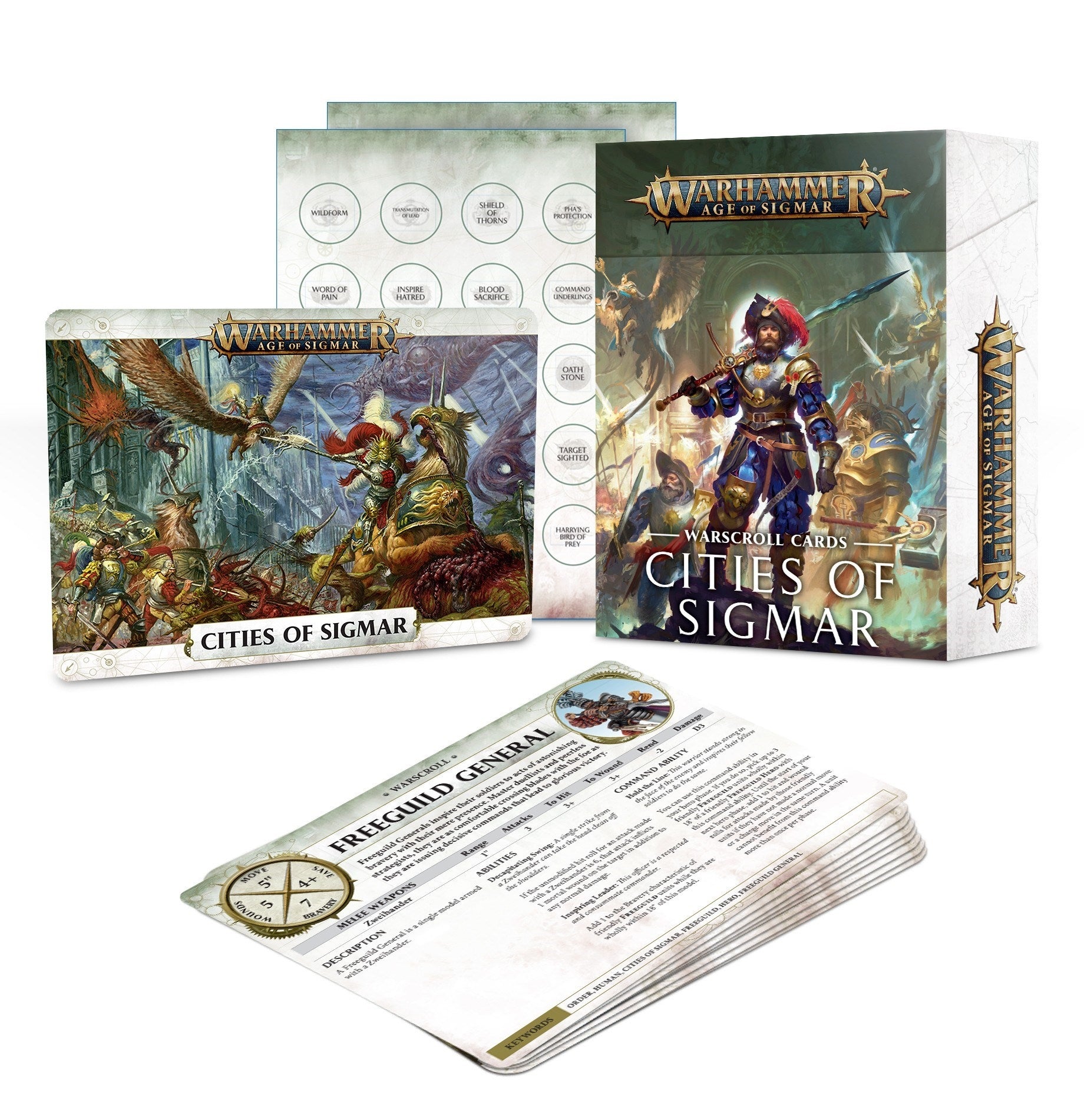 Warhammer: Age of Sigmar - Warscroll Cards: Cities of Sigmar [ACCS] - Warhammer Game Accessories Sealed