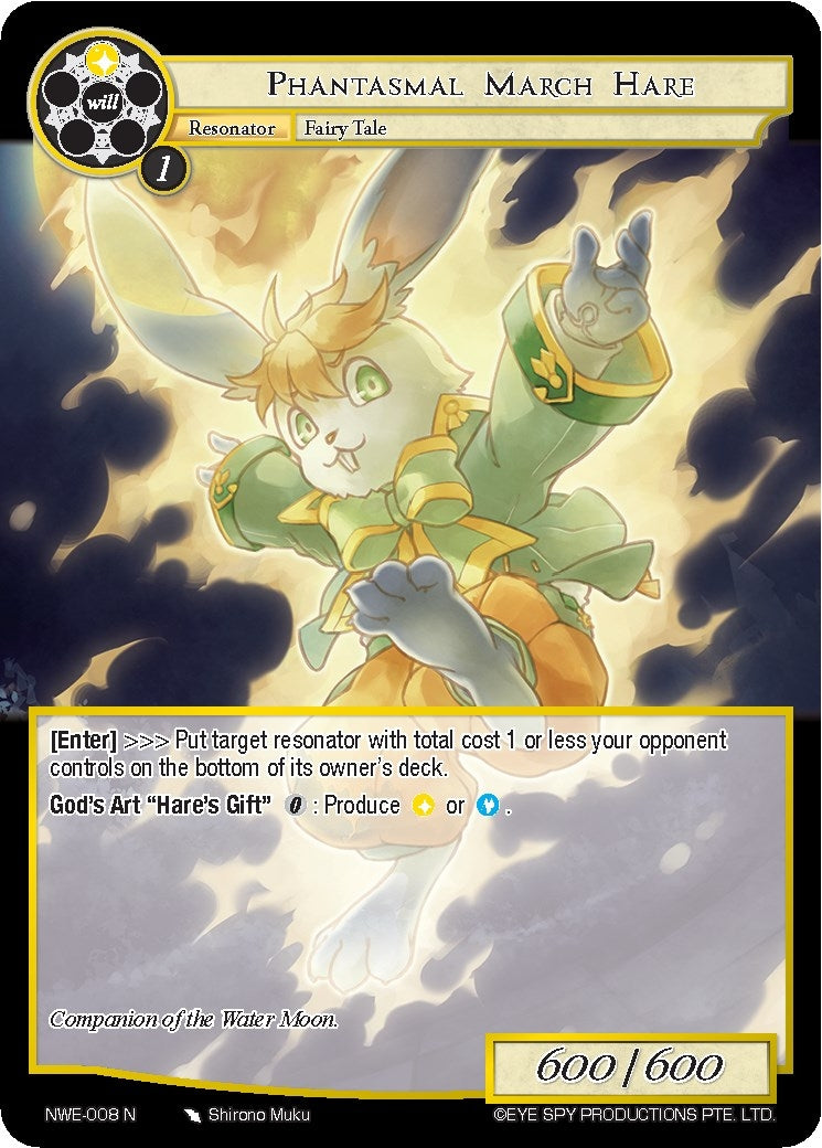 Phantasmal March Hare (8) [NWE] - Force of Will Single