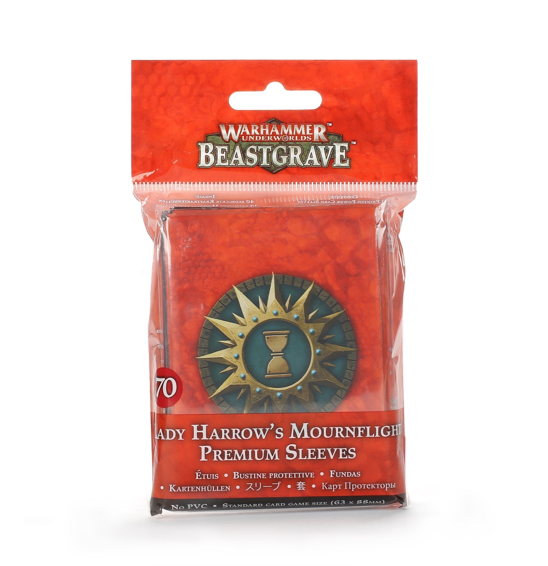 Warhammer: Underworlds - Beastgrave: Lady Harrow’s Mournflight Premium Sleeves (70-pack) [ACCS] - Warhammer Game