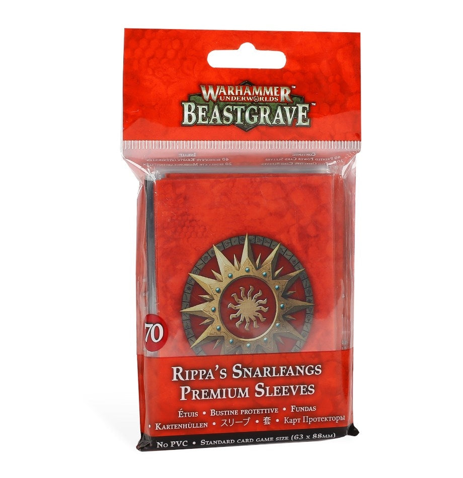 Warhammer: Underworlds - Beastgrave: Rippa’s Snarlfang Premium Sleeves (70-pack) [ACCS] - Warhammer Game Accessories