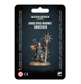 Warhammer 40K: Chaos Space Marines Sorcerer [PLAS] - Warhammer Box Sets Sealed