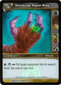 Stormrage Signet Ring - WoW Single