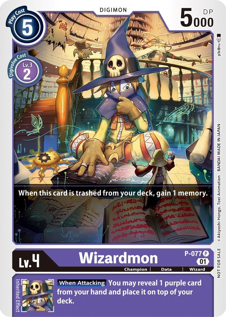 Wizardmon - P-077 (77) [D-PR] - Digimon Card Game Single