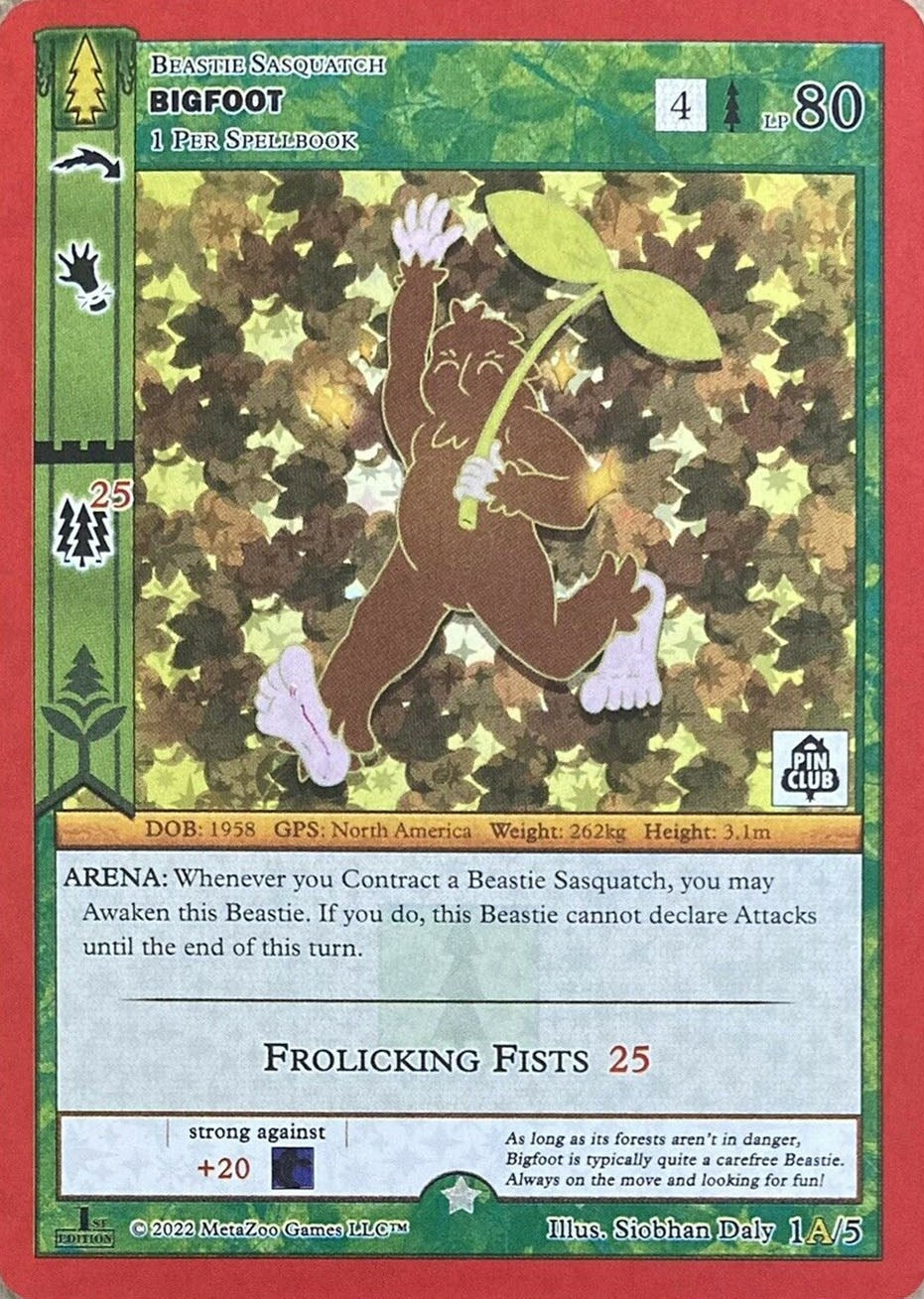 Bigfoot -1A (Pin Club Wilderness Mystery Collection) (1) (MISC) - MetaZoo Single