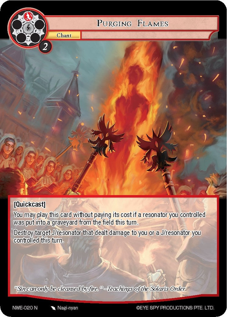 Purging Flames (20) [NWE] - Force of Will Single