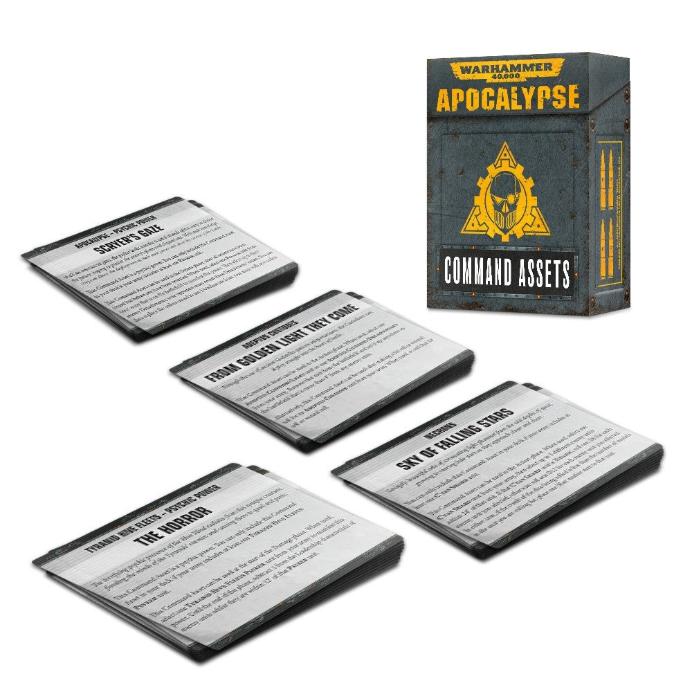 Warhammer: 40K - Apocalypse Command Asset Cards [ACCS] - Warhammer Game Accessories Sealed