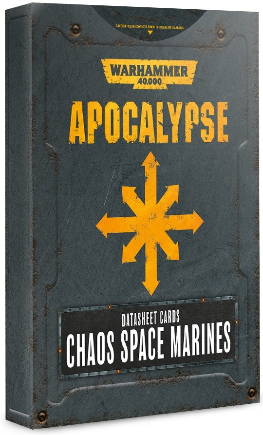 Warhammer 40K: Apocalypse Datasheet Cards - Chaos Space Marines [ACCS] - Warhammer Game Accessories Sealed