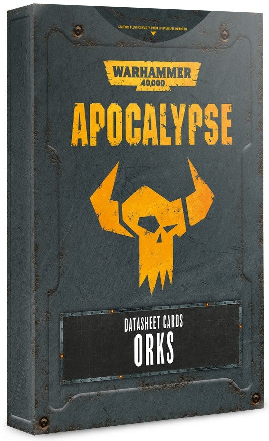 Warhammer 40K: Apocalypse Datasheet Cards - Orks [ACCS] - Warhammer Game Accessories Sealed