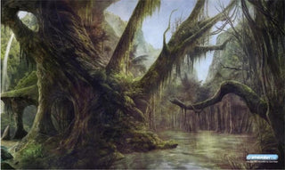 GamerMats Playmat - Swamp (Premium Black Stitched) - Playmats Sealed