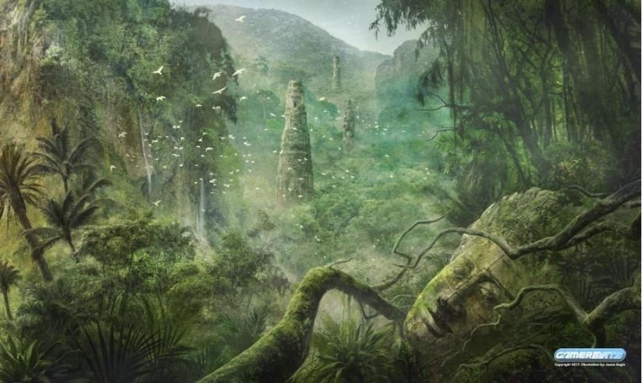 GamerMats Playmat - Forest (Premium Black Stitched) - Playmats Sealed