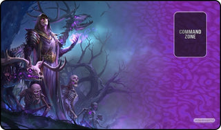 GamerMats Playmat - Undead Necromancer (Premium White Stitched) - Playmats Sealed