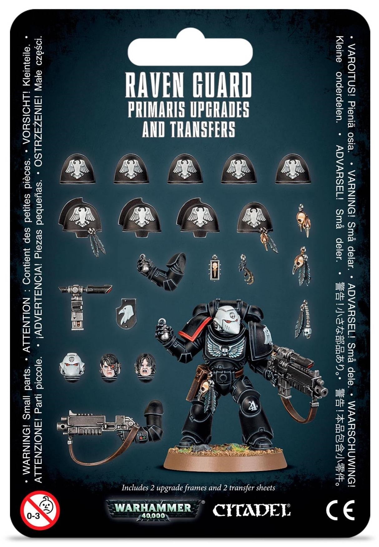 Warhammer: 40K - Raven Guard Primaris Upgrades & Transfers [PLAS] - Warhammer Box Sets Sealed