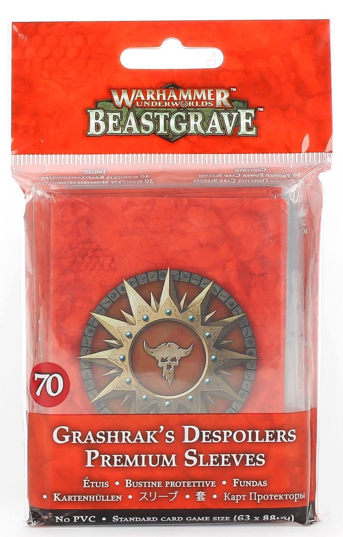 Warhammer: Underworlds - Beastgrave: Grashrak’s Despoilers Sleeves (70-pack) [ACCS] - Warhammer Game Accessories Sealed