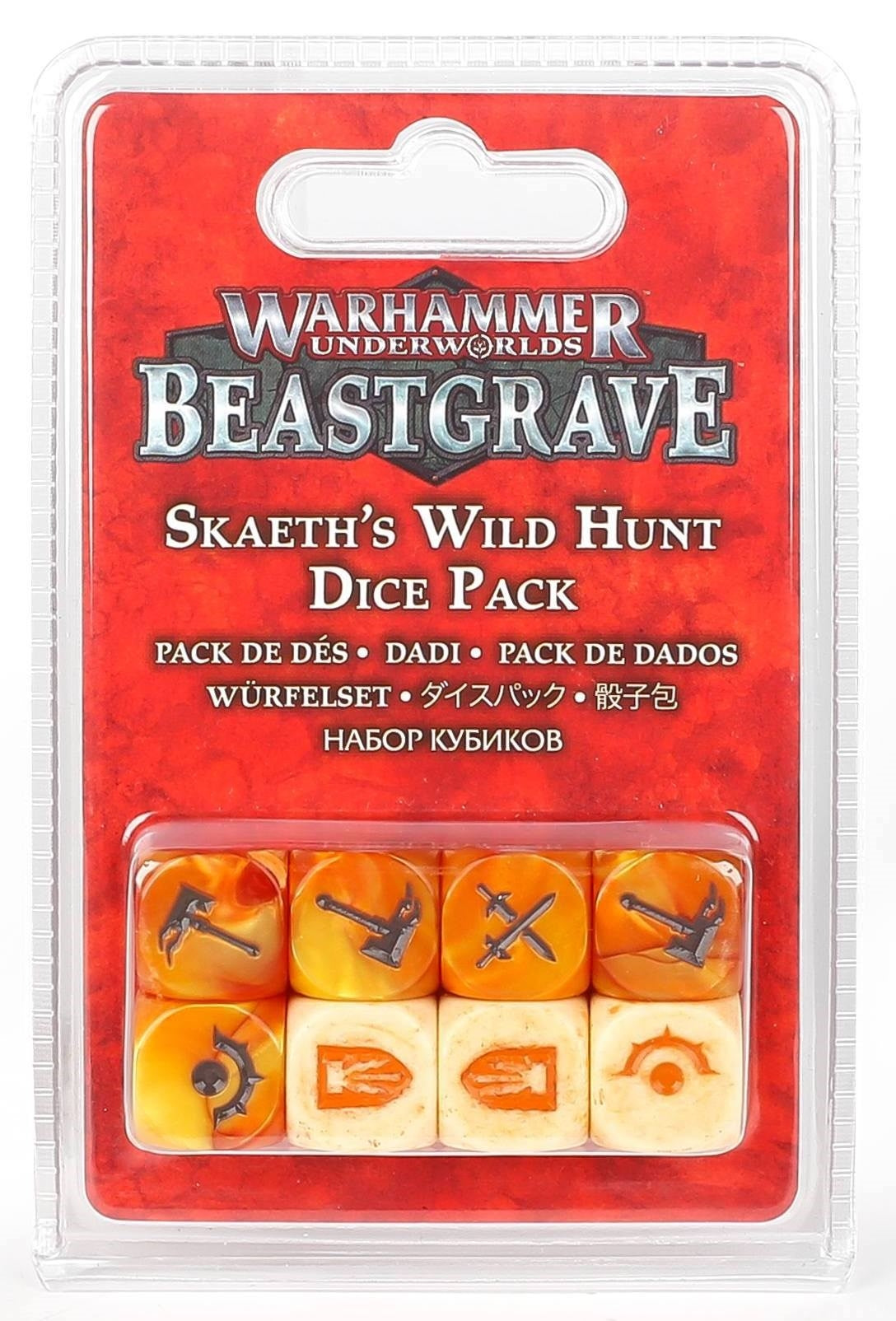 Warhammer: Underworlds - Skaeth’s Wild Hunt Dice Set (8-Pack) [ACCS] - Warhammer Game Accessories Sealed