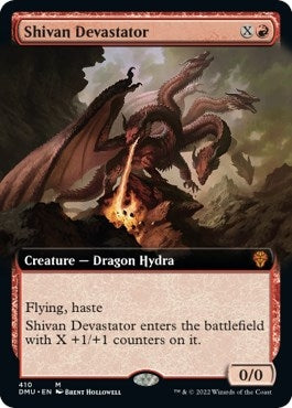 Shivan Devastator (Extended Art) (410) [DMU] - MTG Single