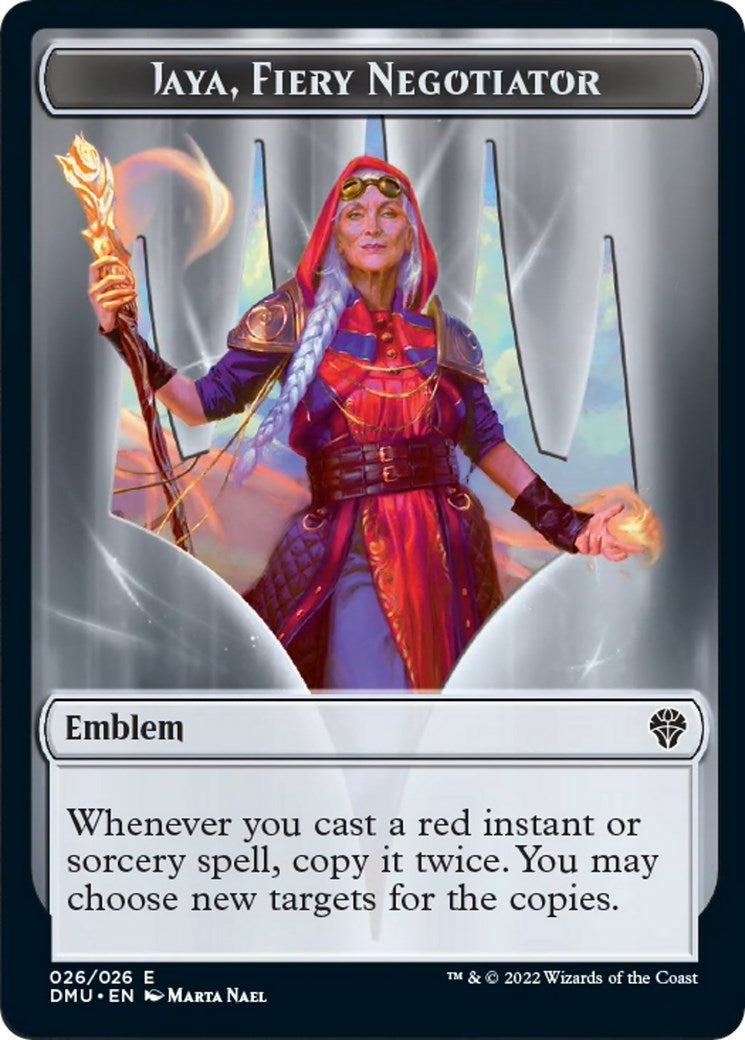 Emblem - Jaya Fiery Negotiator (0) [DMU] - MTG Single