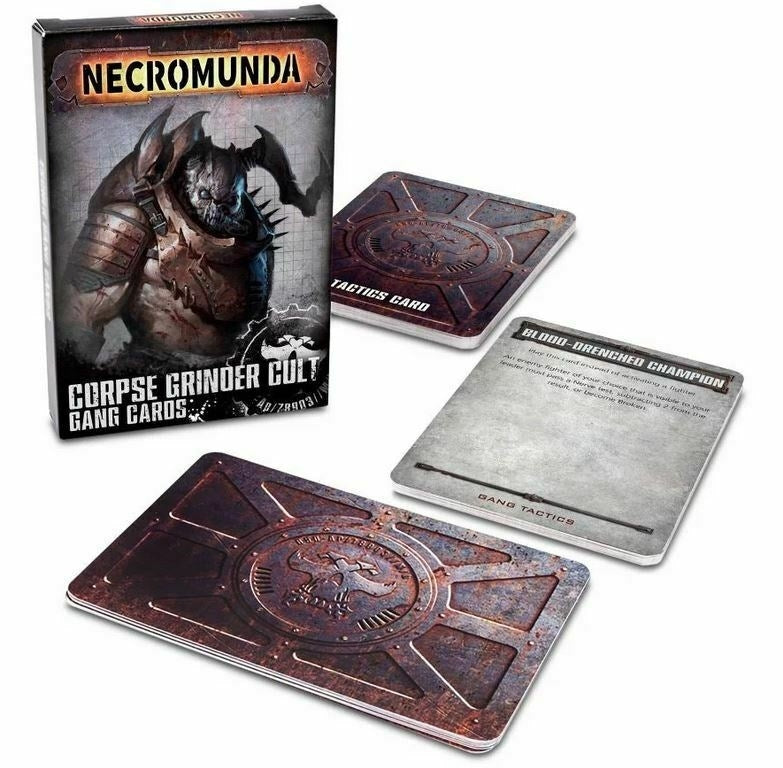 Necromunda: Corpse Grinder Cult Gang Cards [ACCS] - Warhammer Game Accessories Sealed