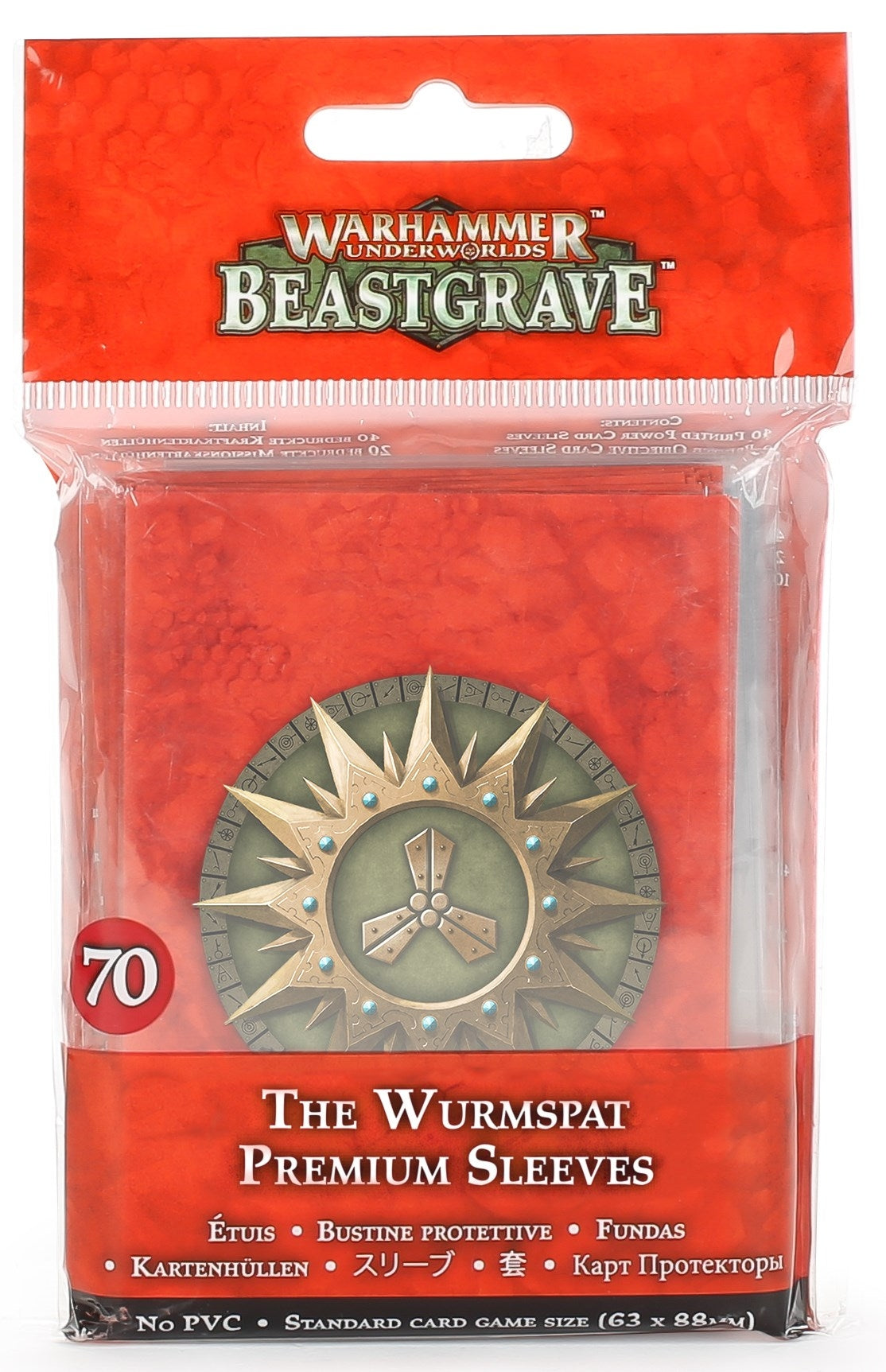 Warhammer: Underworlds - Beastgrave: The Wurmspat Sleeves (70-pack) [ACCS] - Warhammer Game Accessories Sealed