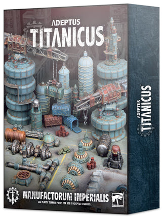 Warhammer: 40K - Adeptus Titanicus - Civitas Imperialis Industrial Scenery [PLAS] - Warhammer Box Sets Sealed