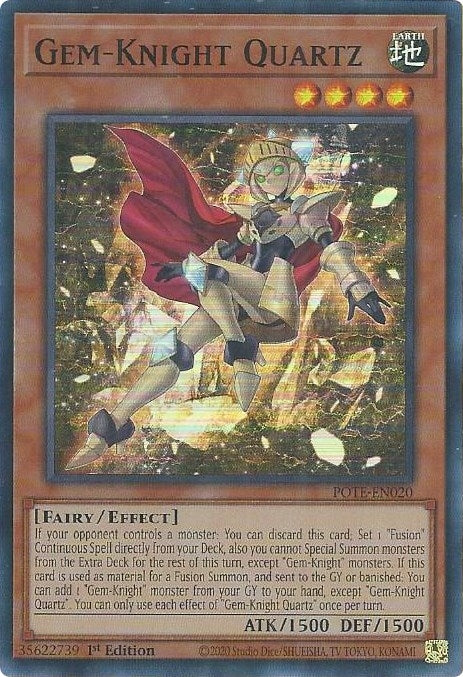 Gem-Knight Quartz (20) (POTE) - YuGiOh Single