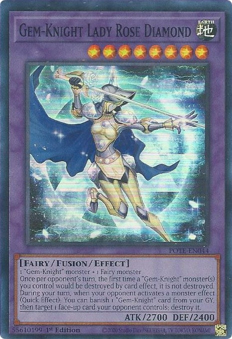 Gem-Knight Lady Rose Diamond (44) (POTE) - YuGiOh Single