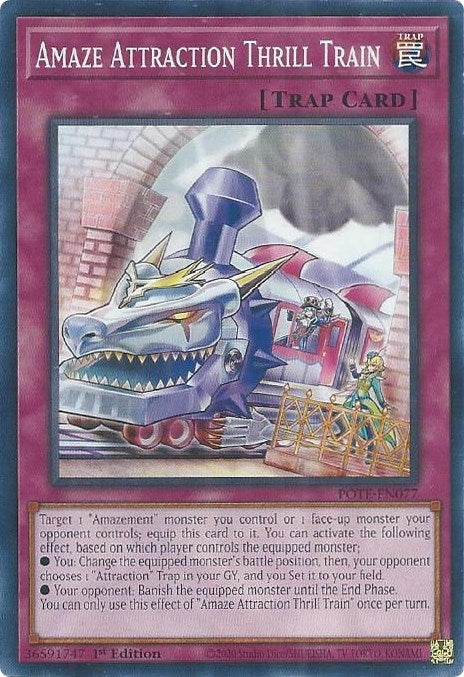 Amaze Attraction Thrill Train (77) (POTE) - YuGiOh Single