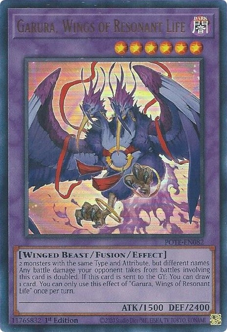 Garura Wings of Resonant Life (82) (POTE) - YuGiOh Single