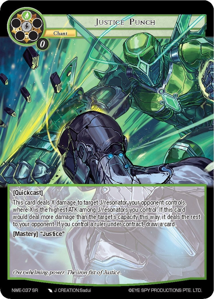 Justice Punch (37) [NWE] - Force of Will Single