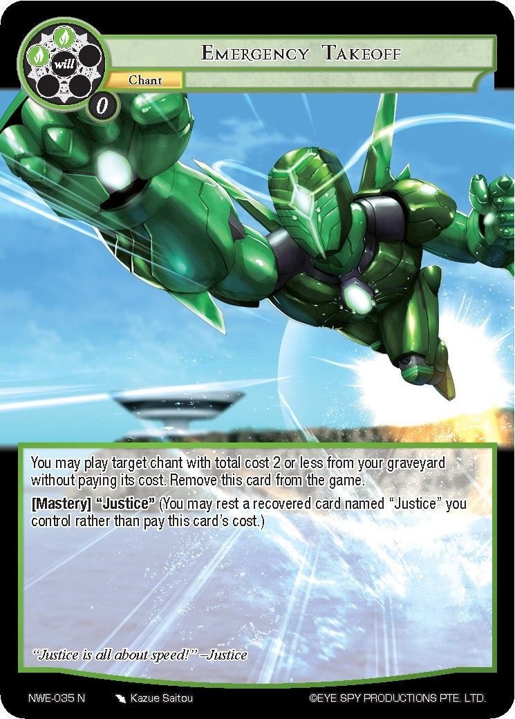 Emergency Takeoff (35) [NWE] - Force of Will Single