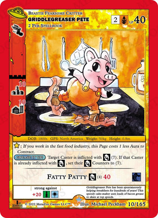 Griddlegreaser Pete (10) (UFOFE) - MetaZoo Single