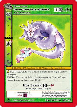 Crawfordsville Monster (42) (UFOFE) - MetaZoo Single